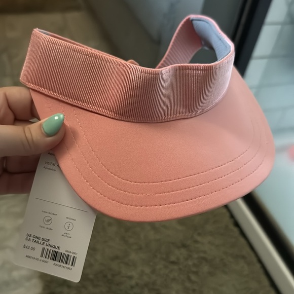 NWT Athleta Ribbed Visor Pink Spring - Picture 4 of 4